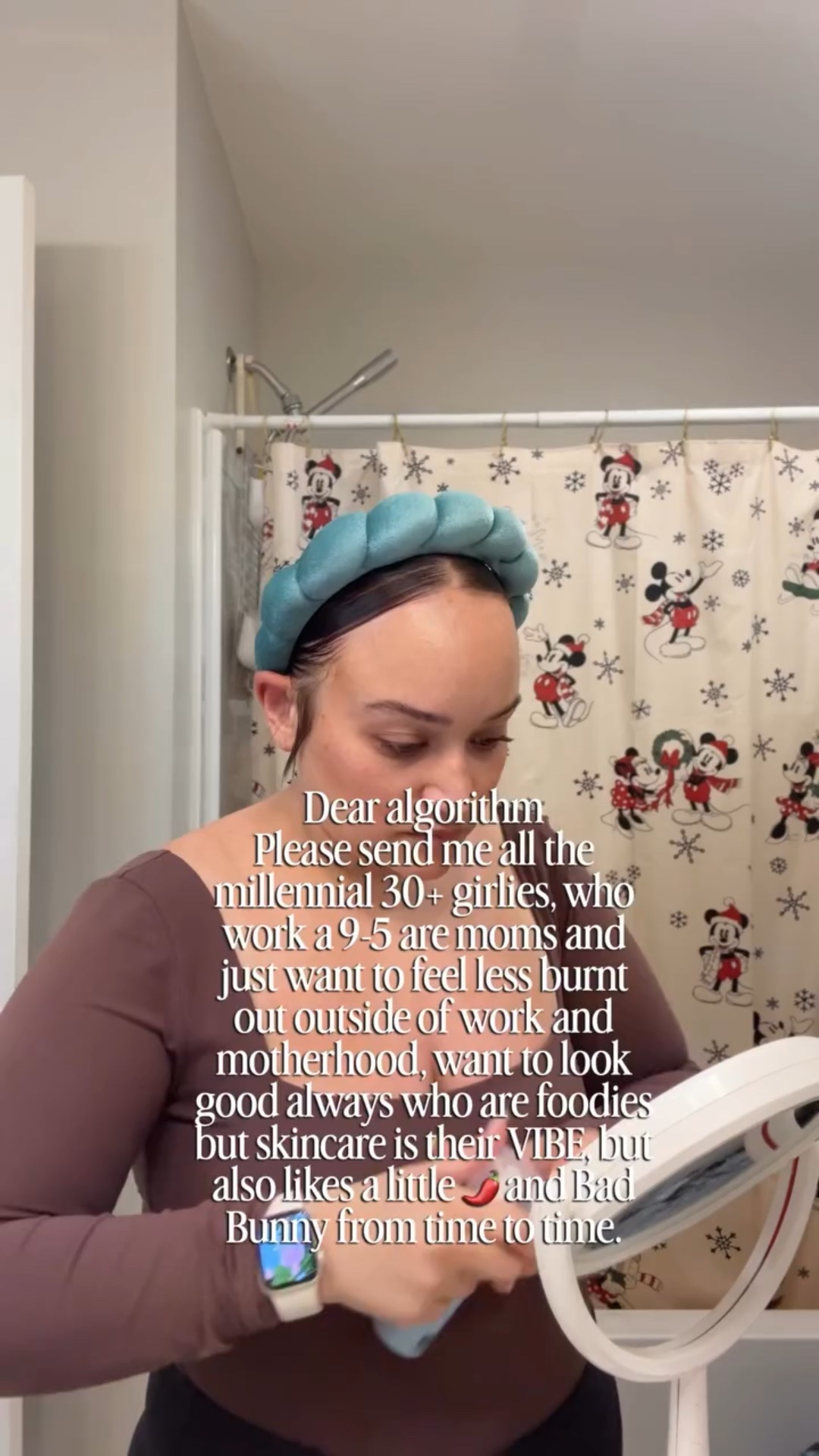 Millennial girlies rise up because we’re all HERE #dearalgorithm #millennial #over30 #momlife #wfhmom #bostonbloggers #dayinalife #9to5 #strangerthings #workingmomma #mommylife #latinacontentcreator