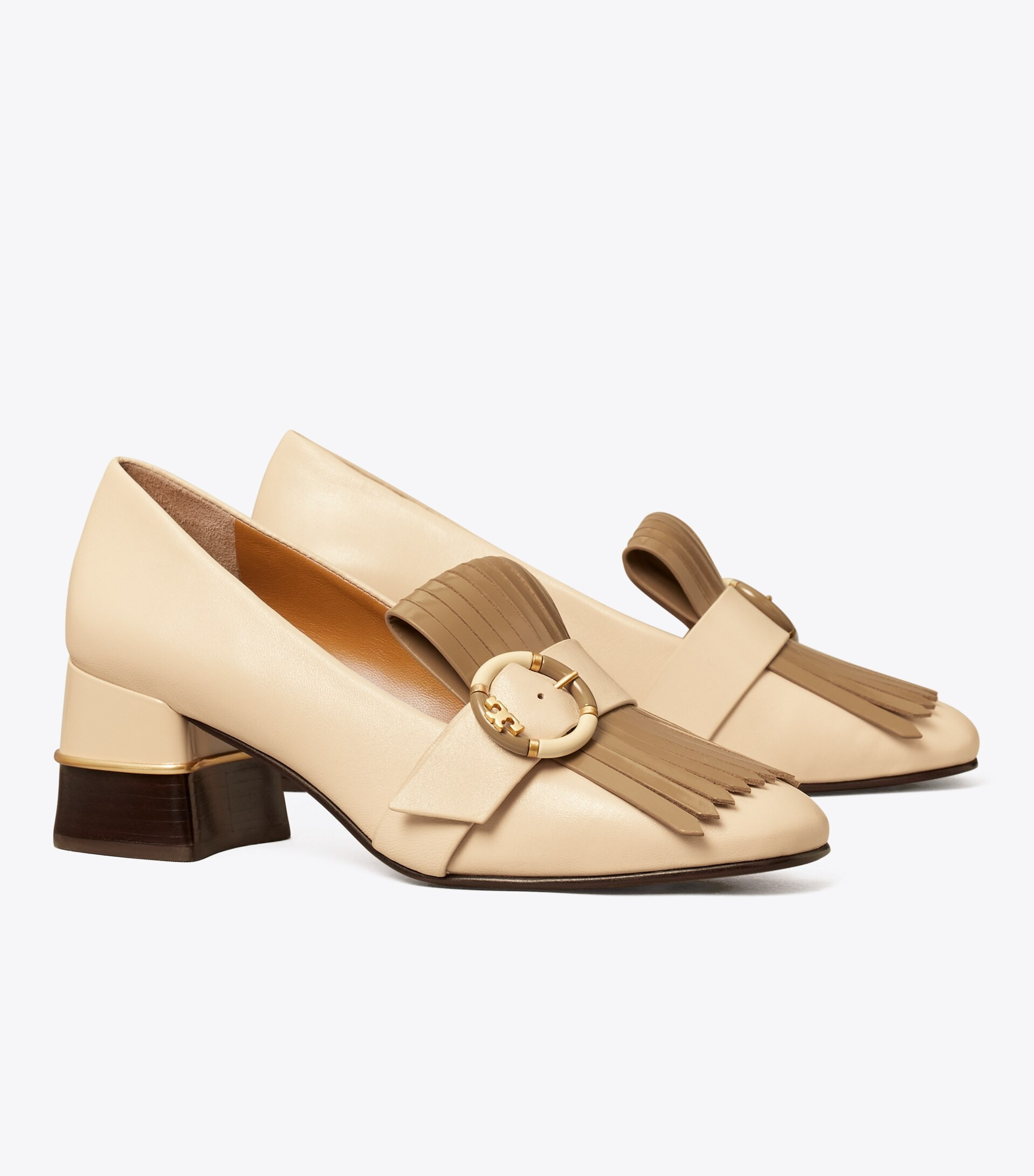 Multi-Logo Kiltie Heeled Loafer | Tory Burch (US)