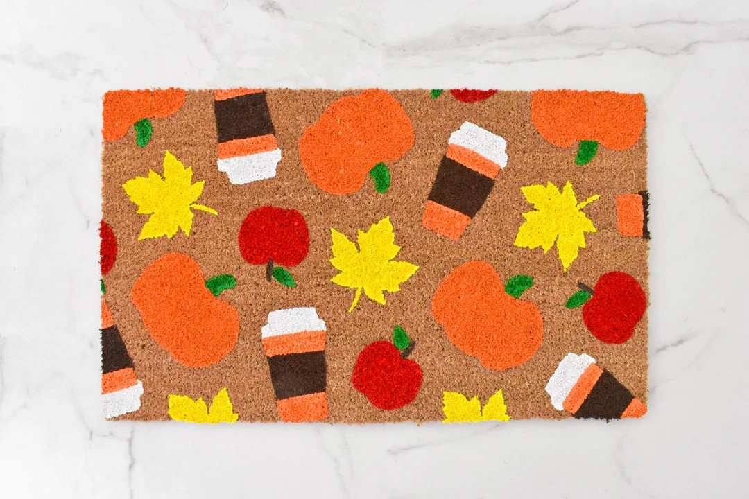 Fall Doormat Autumn Doormat Welcome Mat Fall Porch Decor - Etsy | Etsy (US)