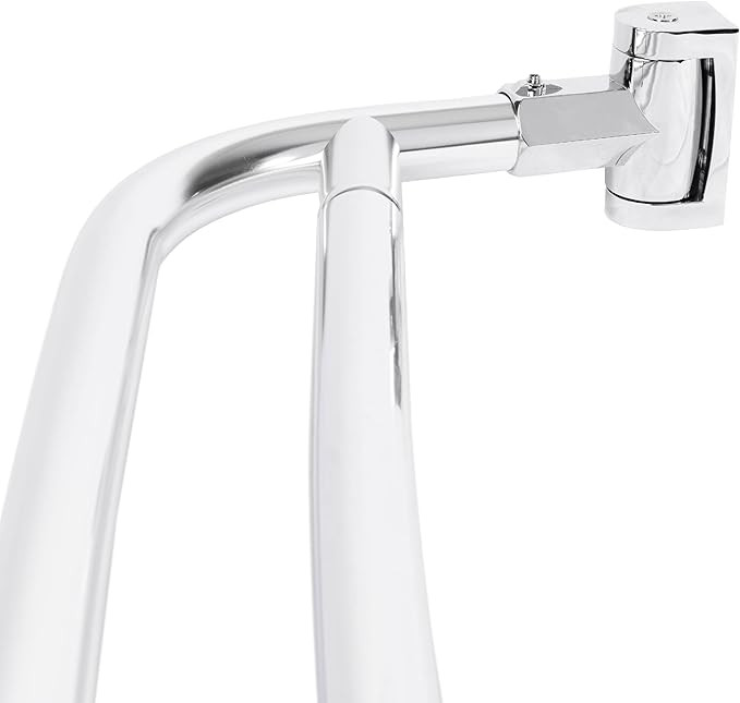 JS Jackson Supplies Double Curved Shower Rod, Metal Construction, Adjustable Between 44 to 70 Inc... | Amazon (US)