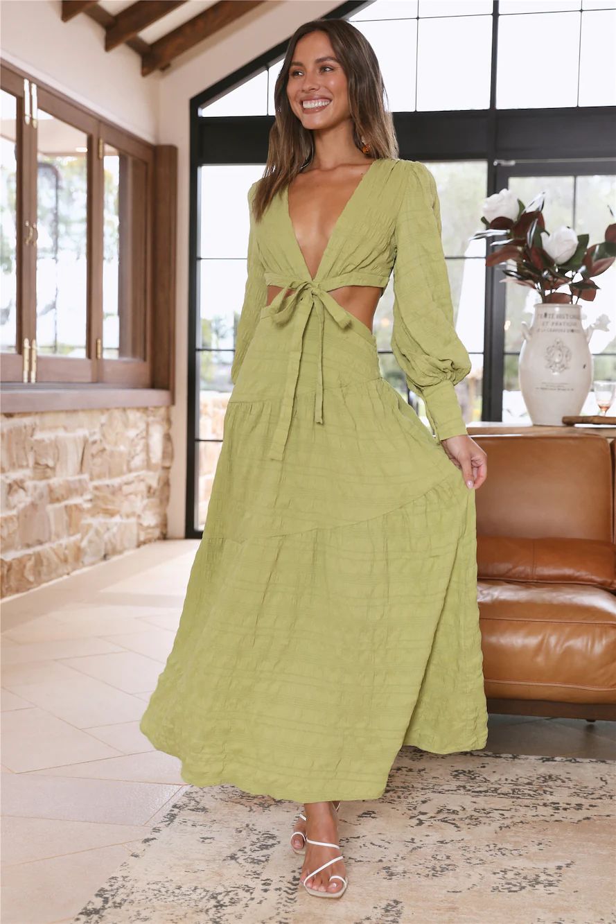 Forever Moments Maxi Dress Green | Fortunate One