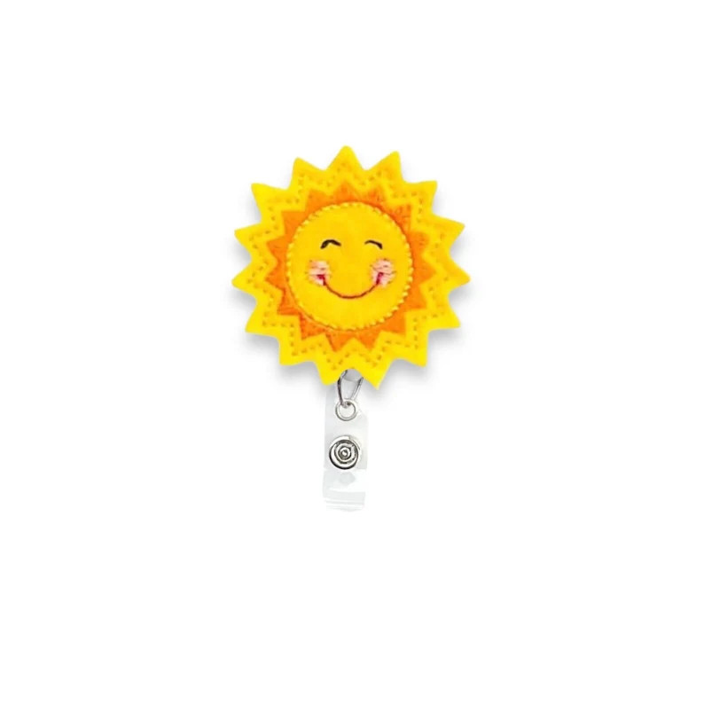 Sunshine Badge Reel, Sunny Badge Reel, Sun Badge Reel, Retractable Badge Reel, Badge Reel Topper ... | Etsy (US)