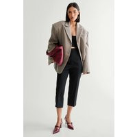 Womens Premium Tailored Capri Trouser - Black - 0 | boohoo (US & Canada)