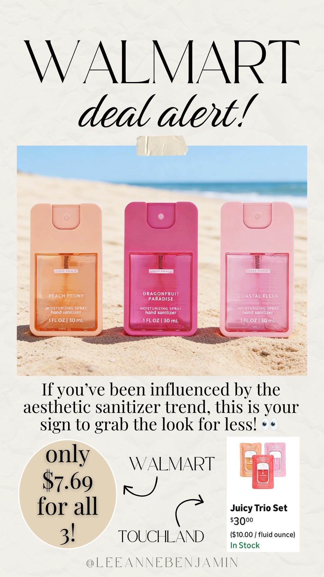 Hand sanitizer on sale at Walmart! 

#LTKmomlife #LTKTravel #LTKKids