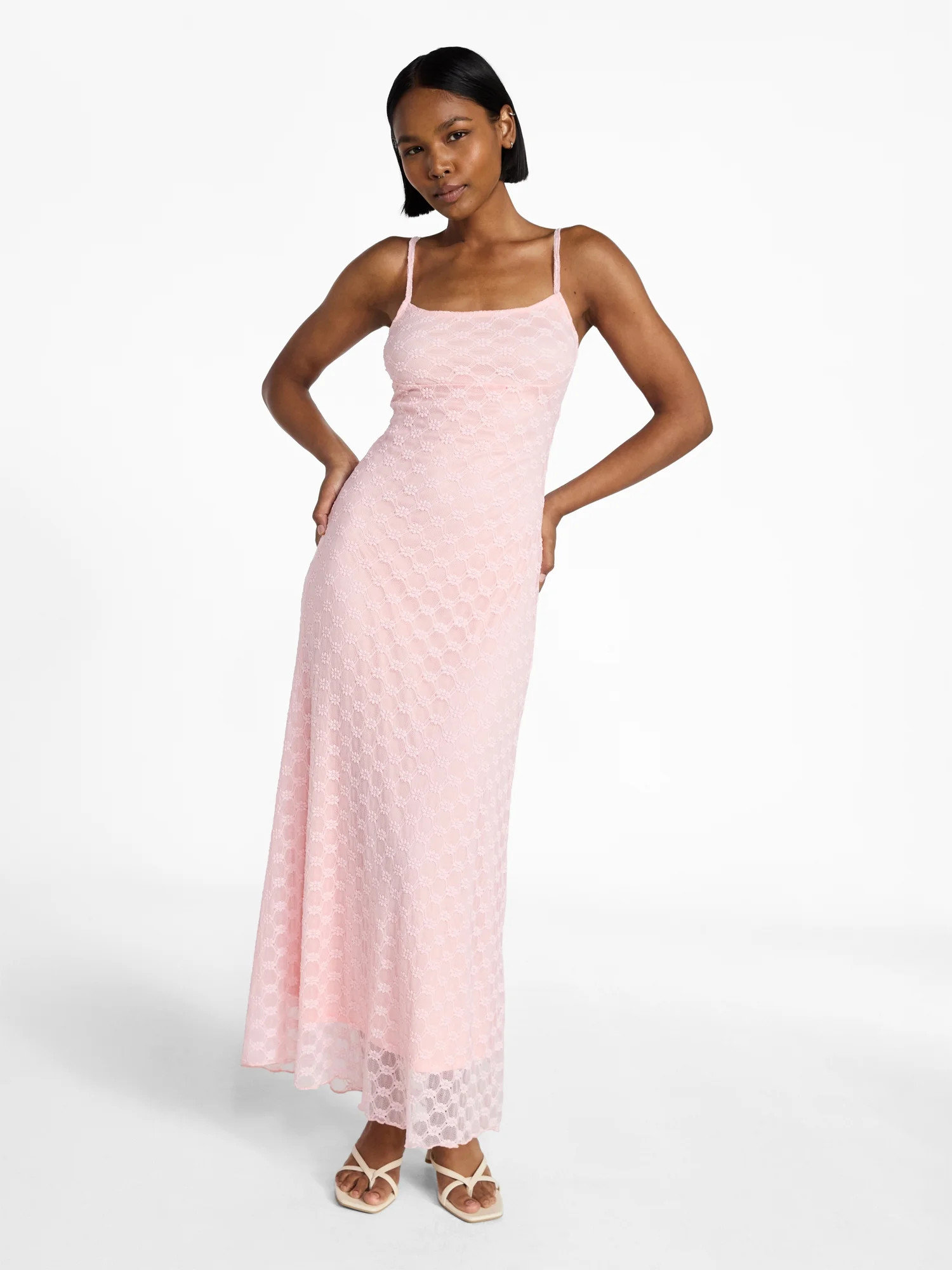 No Boundaries Lace Cami Maxi Dress, Women's XXS-XXL - Walmart.com | Walmart (US)