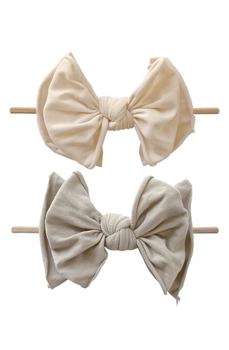 2-Pack Bow Skinny Headbands | Nordstrom