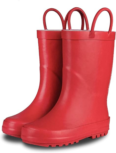 Lone Cone Premium Natural Rubber Rain Boots for Toddlers and Kids with Solid Design | Amazon (US)