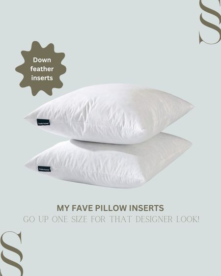 Best down pillow inserts currently on sale! Making each pillow less than $20 👏🏼

#LTKsalealert