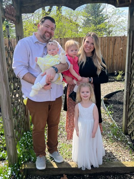 Springtime Easter outfits. New skirt from Amazon and my daughter’s flower girl dress from a wedding from Amazon too! Amazon find

#LTKmidsize #LTKfamily #LTKworkwear