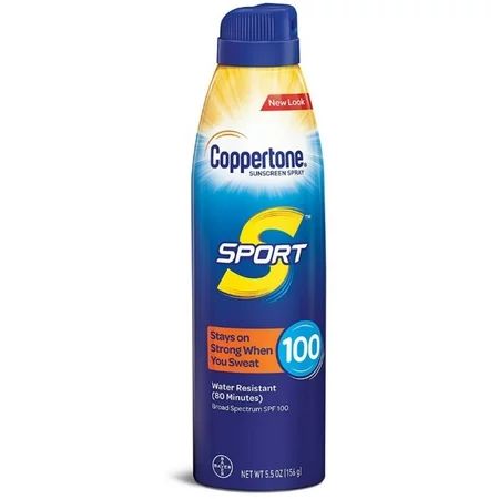 Coppertone Sport Continuous Sunscreen Spray Broad Spectrum SPF 100 5.5 oz (Pack of 3) | Walmart (US)