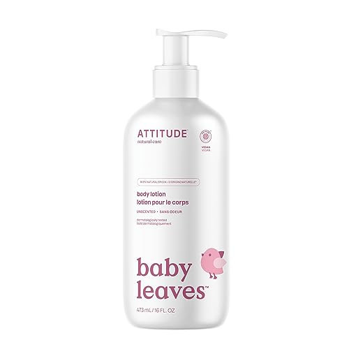 ATTITUDE Baby Lotion, EWG Verified Moisturizer, Dermatologically Tested Moisturizing Cream, Vegan and Cruelty-Free, Unscented, 16 Fl Oz | Amazon (US)