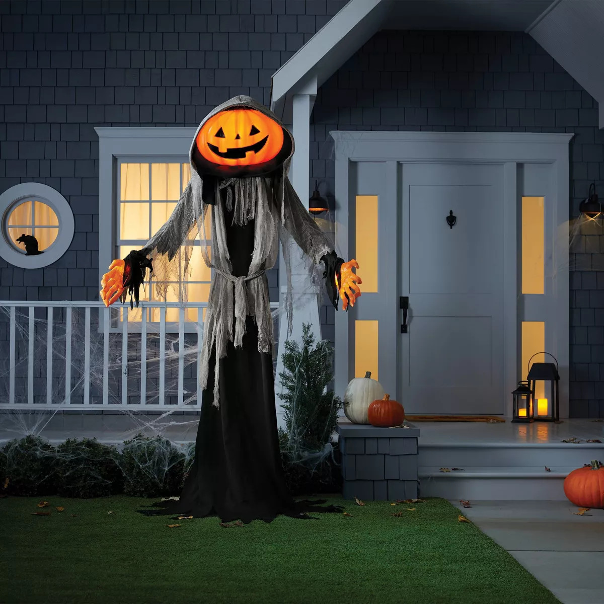 Lewis & Friends™ 8' Halloween Light and Sound Lewis the Pumpkin Ghoul - Hyde and EEK! Boutique... | Target