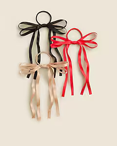 Ribbon bow hair ties pack | J. Crew US