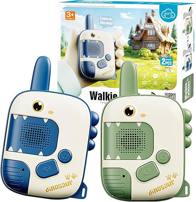 Dino Walkie Talkies for Kids,Dinosaur Toddler Walkie Toys for Kids 5-7 Walkie Talkies 2 Pack Birt... | Amazon (US)