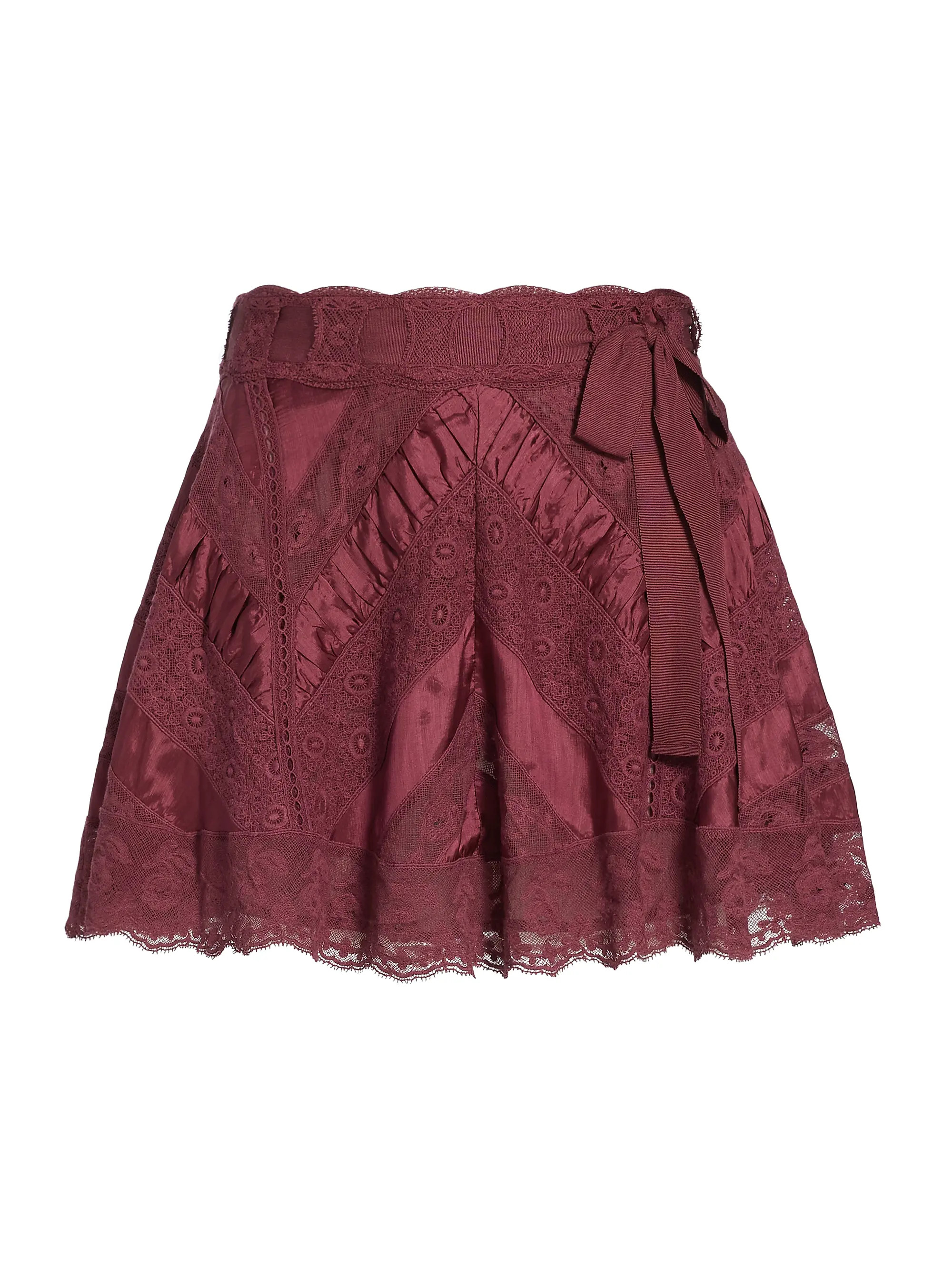 LoveShackFancy Shayda Rochelle Lace Miniskirt | Saks Fifth Avenue | Saks Fifth Avenue