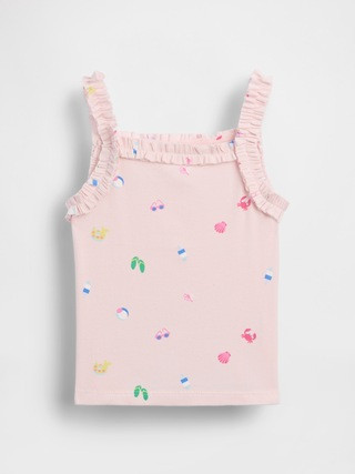 Baby & Toddler Rib Ruffle Apron Tank Top | Gap (US)