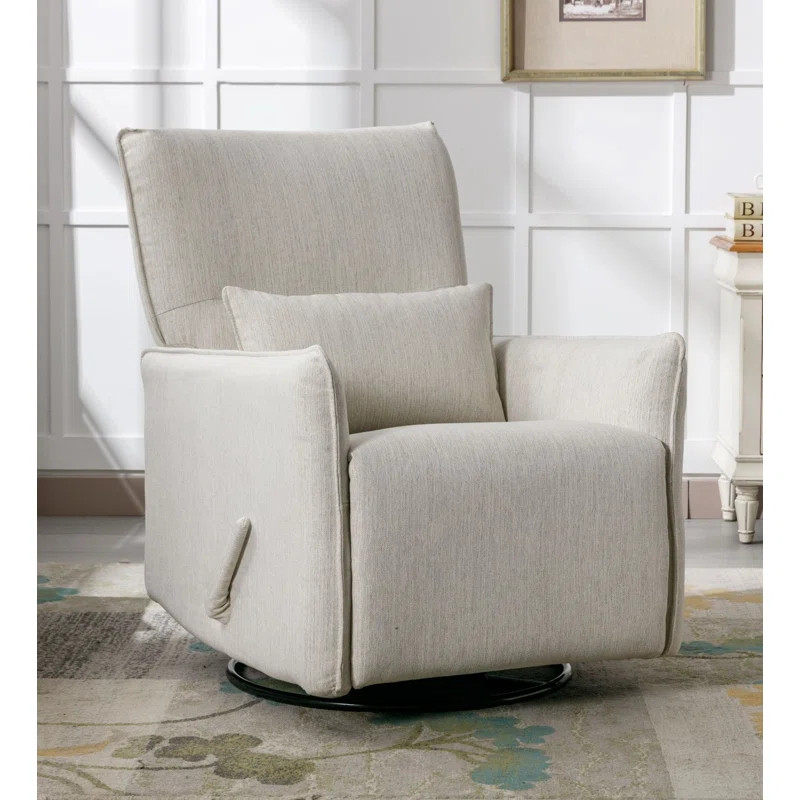 Ellis Upholstered Swivel Reclining Glider | Wayfair North America