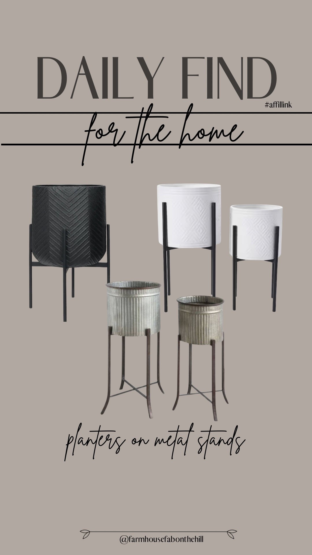 Wow!! Up to 77% off these planters on stands. Add your favorite plant or florals 🤎

#LTKHome #LTKSaleAlert