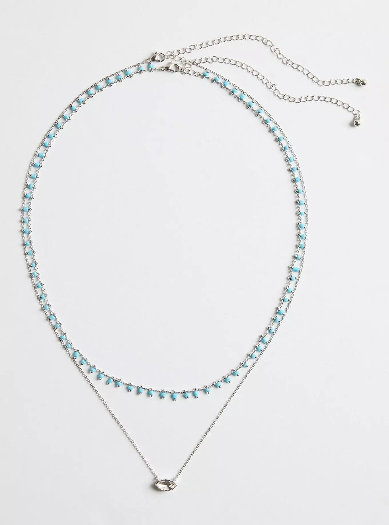 Rhinestone Beaded Layered Necklace | Torrid (US & Canada)