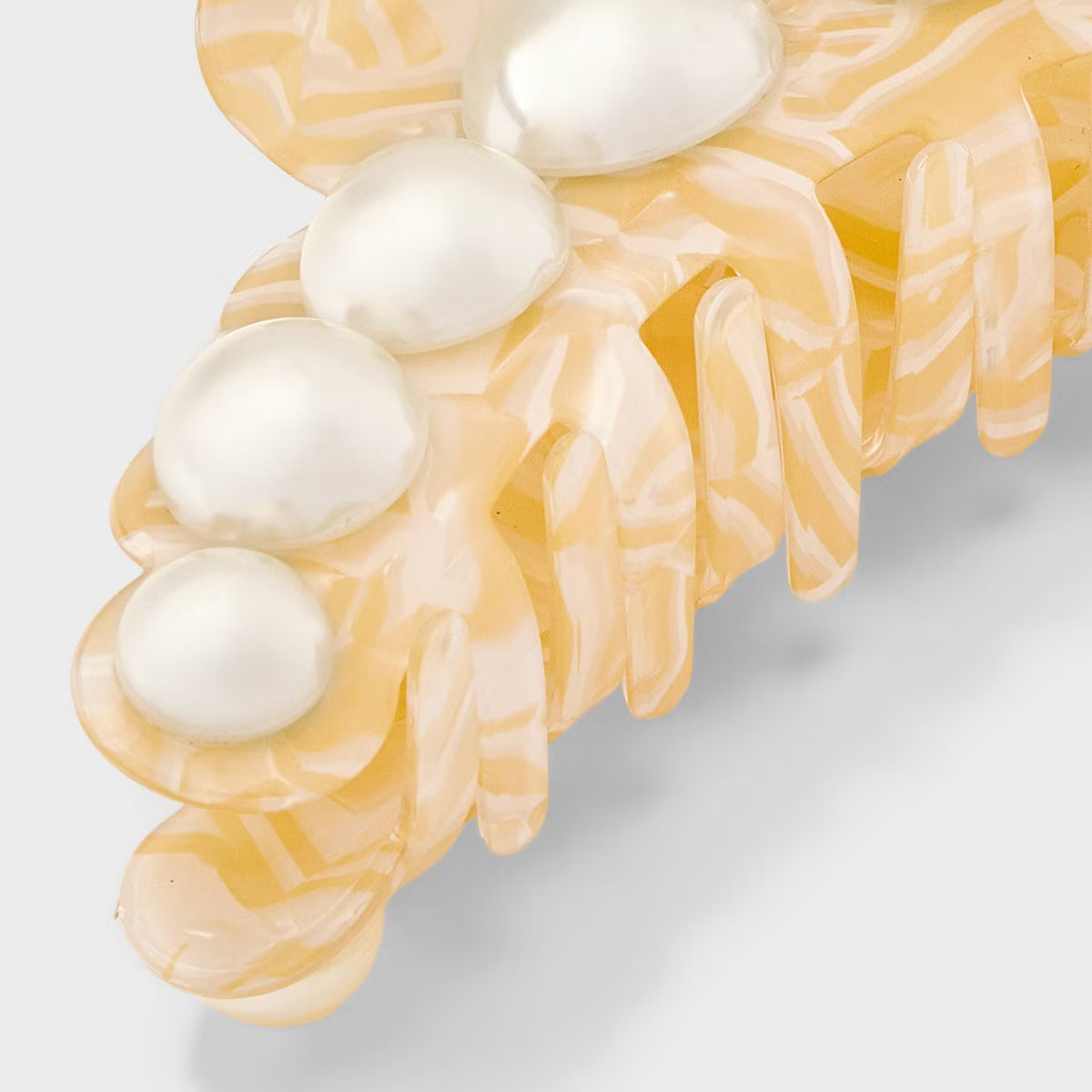 Jumbo Plastic Pearl Claw Hair Clip - A New Day™ Ivory: Hair Accessories for Styling | Target