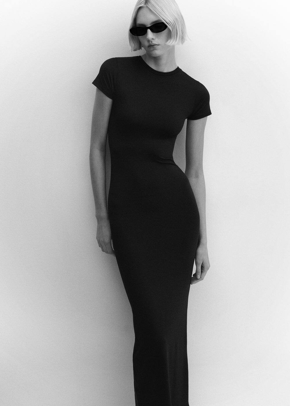 Short sleeved dress -  Women | Mango United Kingdom | MANGO (UK)