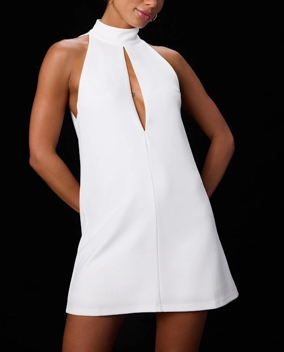 White mock neck shift mini dress — clean, minimal, and perfect for polished everyday or elevated casual looks. Under $60. Style the look with a cute floral woven bag and a pair of high sandals. 

Keywords:

* white mini dress
* mock neck dress
* shift mini dress
* minimal dress
* white summer dress
* minimalist chic
* polished style
* timeless wardrobe staple
* effortless elegance
* summer outfits women
* summer dresses women
* vacation beach dresses
* date night outfits 
*spring outfits women
* graduation dresses 
* resort dresses women
* travel outfits women
* bridal shower dresses

#LTKWedding #LTKTravel #LTKSaleAlert