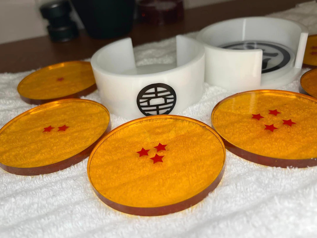 Dragon Ball Z Inspired Coaster Set - Etsy | Etsy (US)