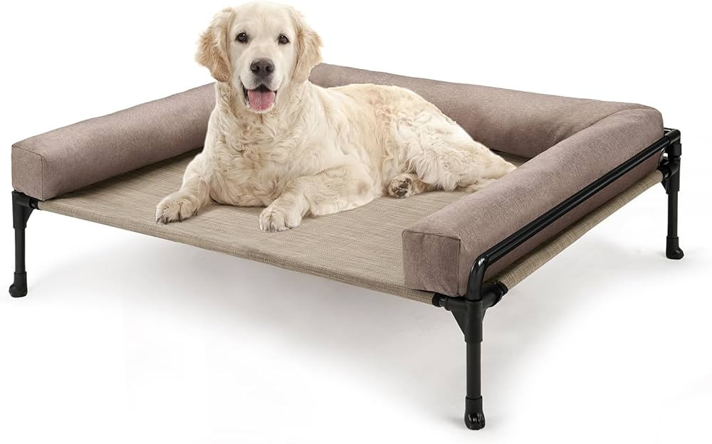 Veehoo Cama elevada elevada para perros, cama refrescante para perros de tamaño grande, cuna ele... | Amazon (US)