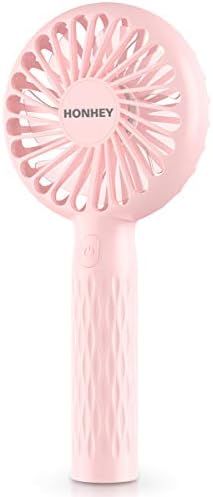 HonHey Handheld Fan, Super Mini Personal Fan With Rechargeable Battery Operated And 3 Adjustable ... | Amazon (US)