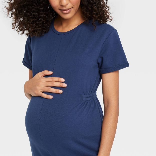 The Nines by HATCH™ Short Sleeve French Terry Cropped Maternity Jumpsuit | Target