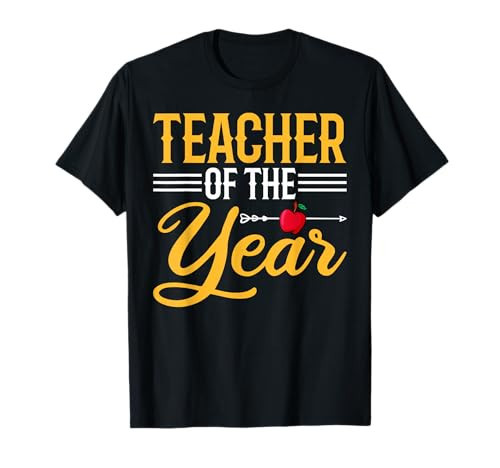 Teacher of the Year - Funny Men Women Teachers T-Shirt | Amazon (US)