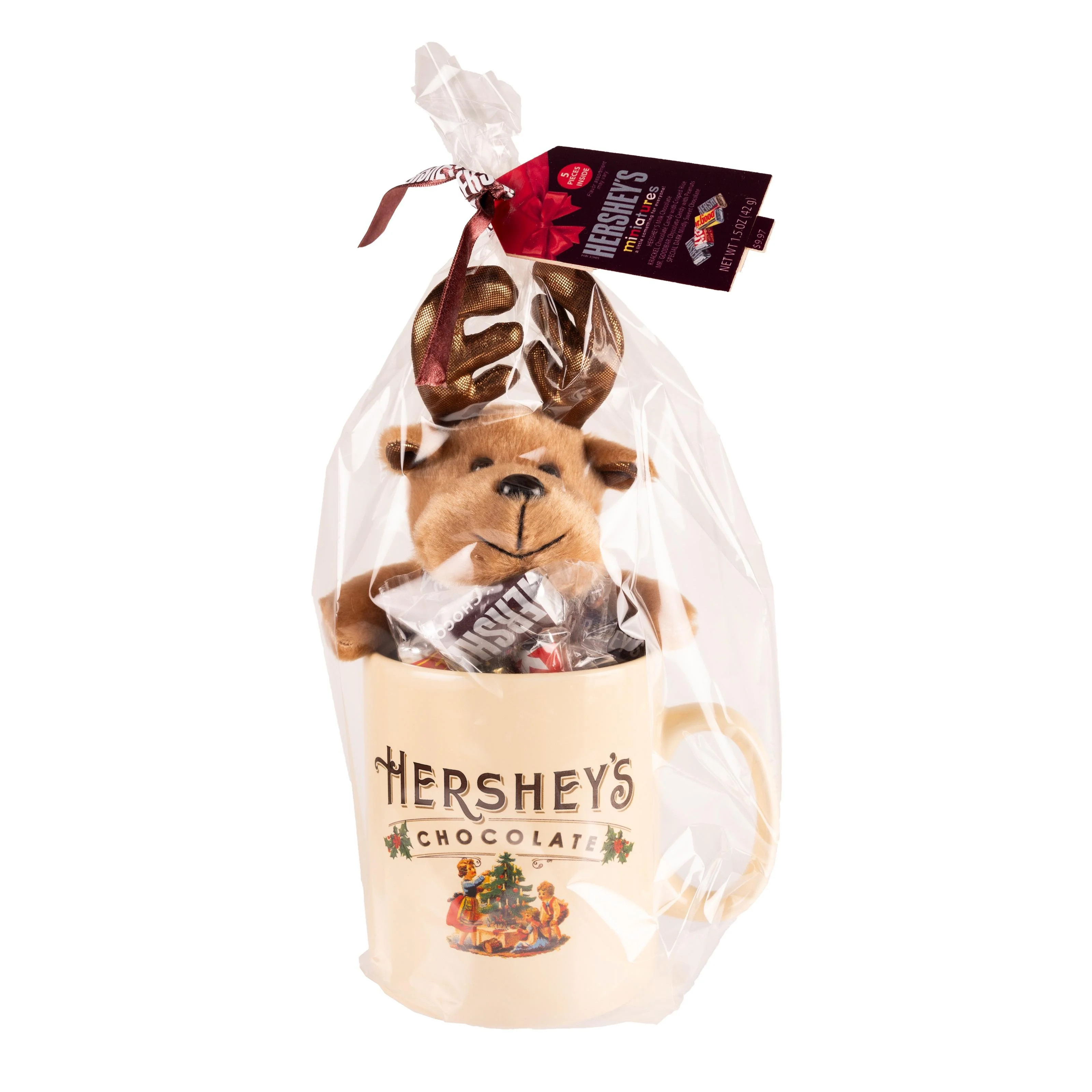 Galerie Hershey's Jumbo Cream Mug with Reindeer Plush and Chocolate, 1.50 oz | Walmart (US)