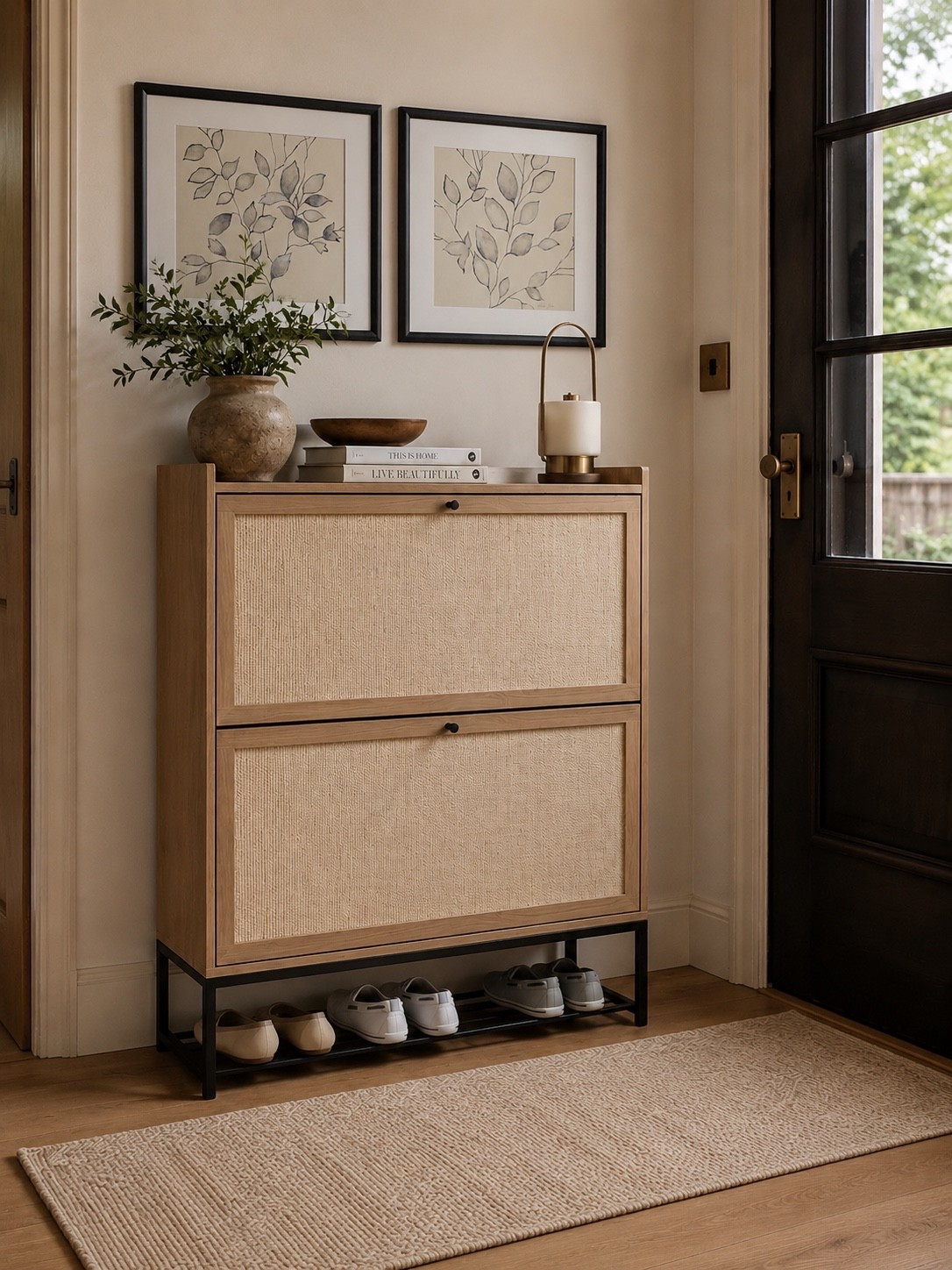 Entryway Shoe Storage That Actually Looks Beautiful 👏

Say goodbye to cluttered entryways and hello to stylish organization. This woven-front shoe cabinet blends seamlessly into any warm, neutral home while keeping everyday shoes tucked neatly out of sight. The slim profile makes it perfect for small entryways, mudrooms, hallways, or behind-the-door spaces where storage is needed most.

I love how this piece doubles as decor—just add artwork, a vase of greenery, and a few favorite styling accents on top for an elevated designer look. Functional storage has never looked so good!

Follow @farmtotablecreations on Instagram for more cozy home finds and trending decor.

#LTKHome #ShoeStorage #EntrywayDecor #MudroomIdeas #HomeOrganization #WayfairFinds #AmazonHome #StorageSolutions #NeutralHomeDecor #ModernFarmhouse #EntrywayInspiration #HomeDecorFinds #OrganizationIdeas #SmallSpaceSolutions #InteriorStyling #McGeeAndCoInspired #CozyHome #FunctionalDecor #FarmToTableCreations #LTKStyle

#LTKSaleAlert #LTKHome