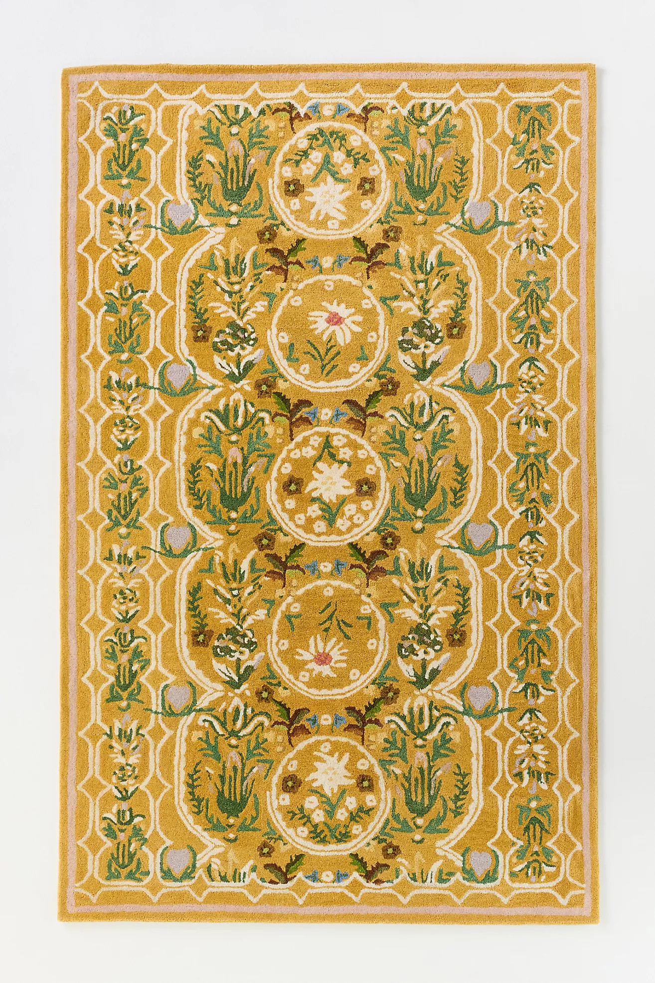 MINDTHEGAP Edelweiss Hand Tufted 100% Wool Floral Rug | Anthropologie (US)