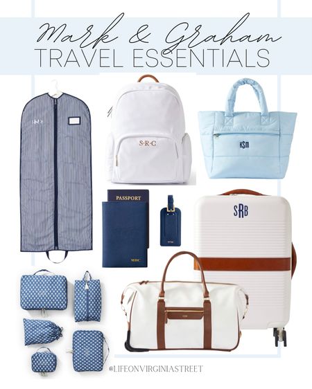Mark & Graham Travel Essentials! I always love Mark & Graham’s pieces and they are fantastic quality! 

Travel, garment bag, backpack, rolling duffel, carryon suitcase, packing cubes, tote bag, passport holder, luggage tag

  

#LTKstyletip #LTKtravel #LTKitbag