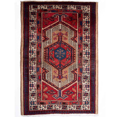 5' 1'' x 3' 7'' Ardabil Authentic Persian Hand Knotted Area Rug - 112055 | Los Angeles Home of rugs