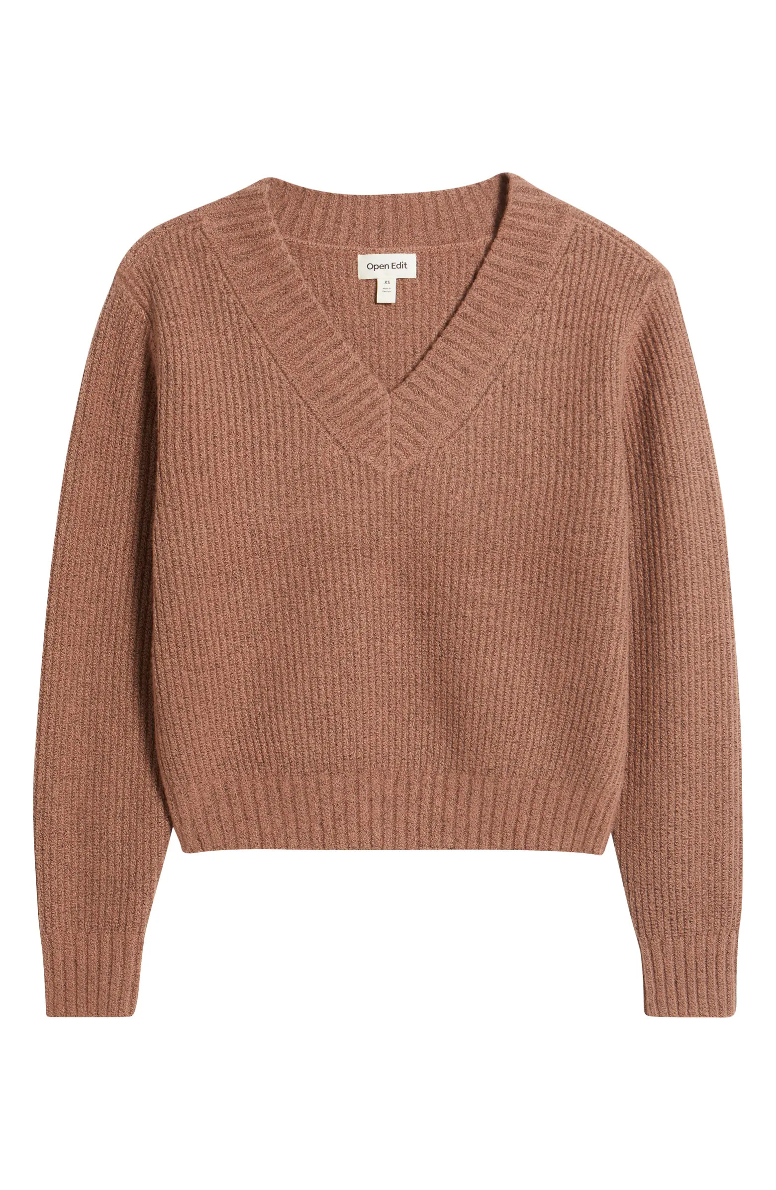 Rib V-Neck Sweater | Nordstrom
