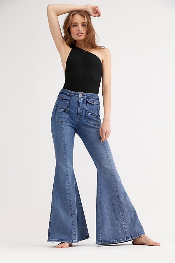 CRVY Utility Flare Jeans | Free People (Global - UK&FR Excluded)