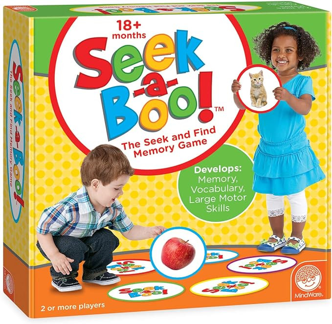 MindWare Seek-a-Boo Seek and Find Memory Game and Toddler Flash Cards Matching Game | Amazon (US)