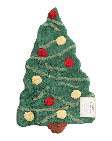 20x30 Christmas Tree Figural Bath Rug | TJ Maxx