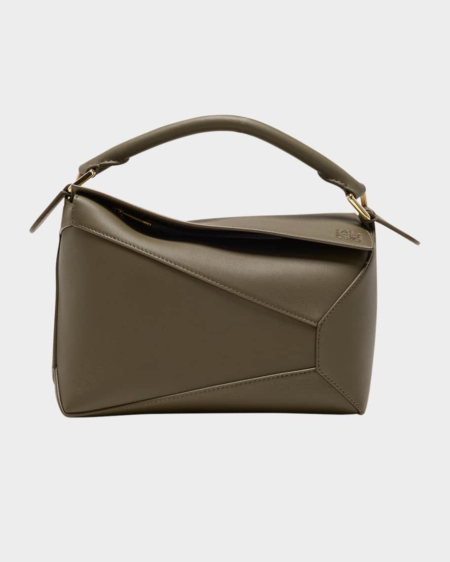 Loewe Puzzle Edge Small Top-Handle Bag in Leather | Neiman Marcus
