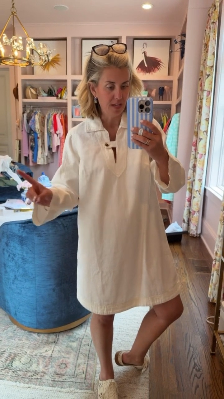 The Old Navy dress that we literally wear year round is less than $25!! It’s an ivory denim and it’s really good! 

Dress - small (sized up for length)
Sneaker - 8
*Use my Loopy code mixandmatchmadness 

#LTKOver40 #LTKSeasonal #LTKSaleAlert