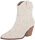 Betsey Johnson Women's Diva Western Boot, Pearl, 8 | Amazon (US)