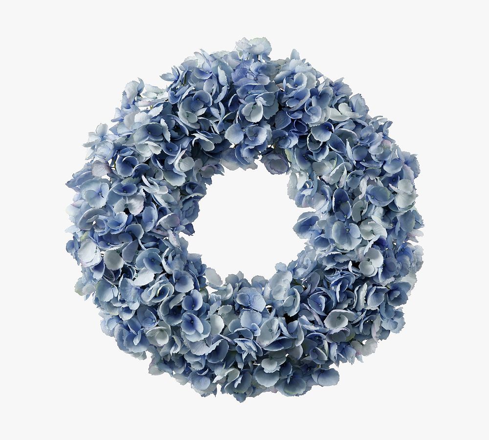 Faux Dried Hydrangea Wreath | Pottery Barn (US)
