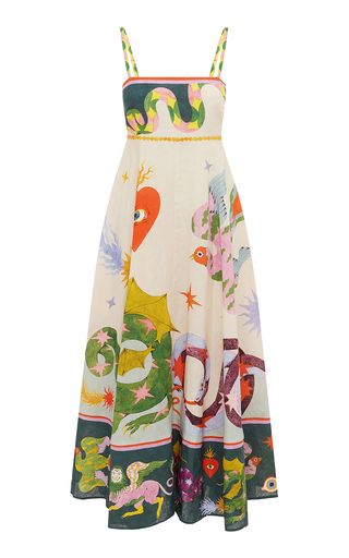 Seeker Printed Linen Midi Dress | Moda Operandi (Global)