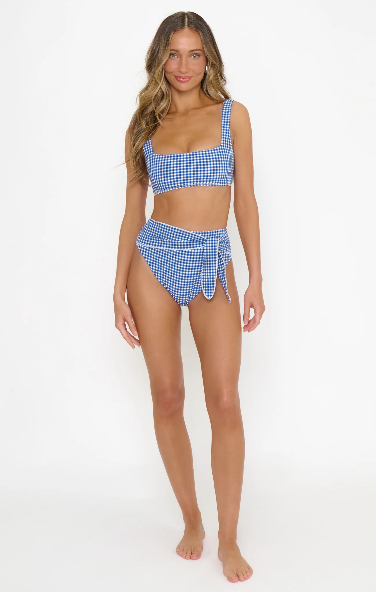 Waikiki Top ~ Blueberry Gingham | Show Me Your Mumu