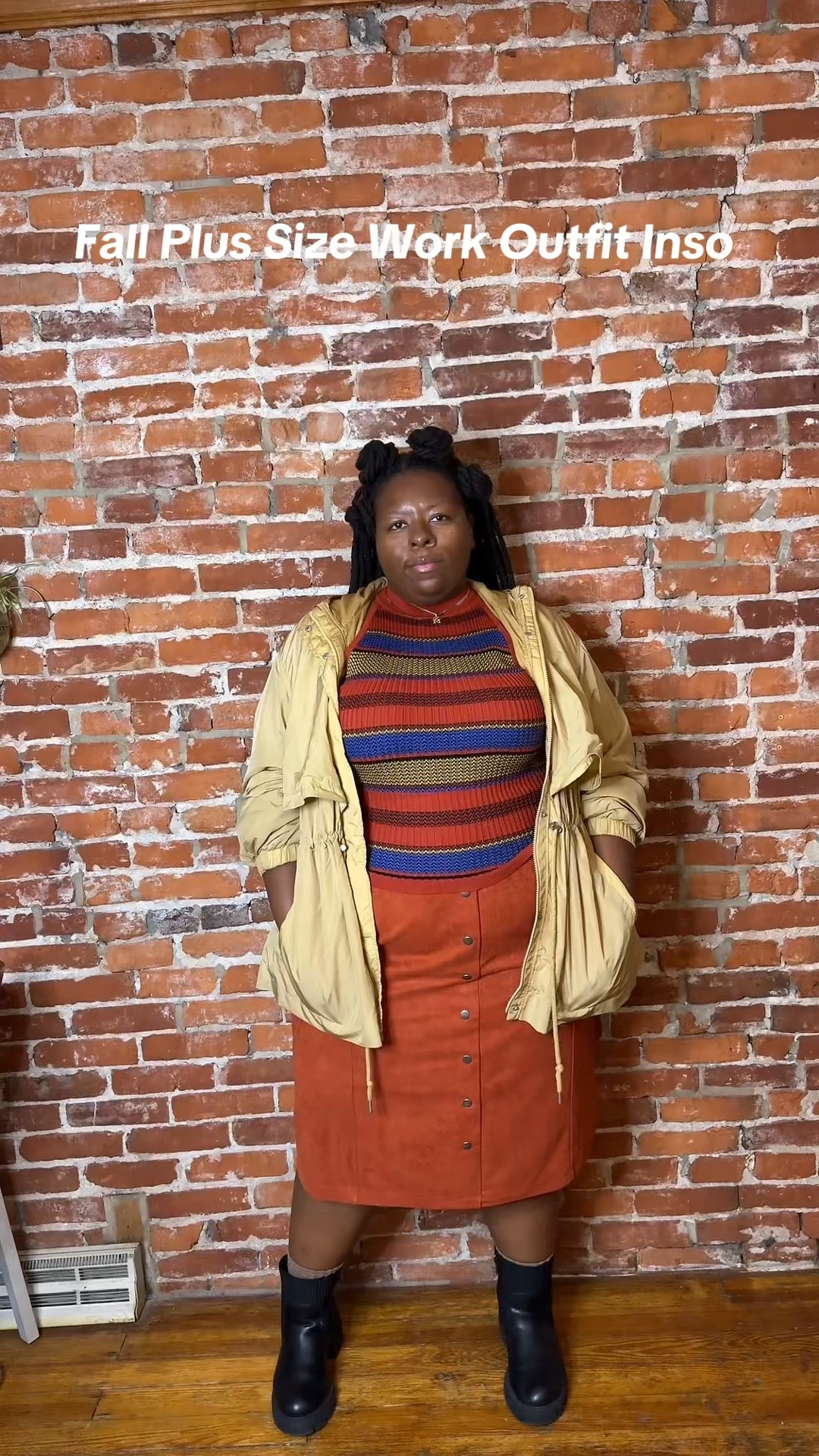 Fall Plus Size Work Outfit #fall2025 #workwear #corporate #plussize #suede #skirt  

#LTKStyleTip #LTKWorkwear #LTKPlusSize