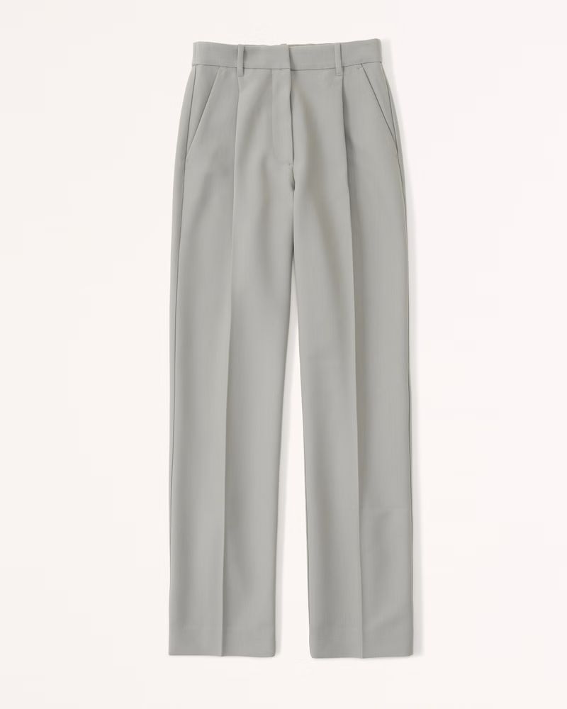 Tailored Relaxed Straight Pant | Abercrombie & Fitch (US)