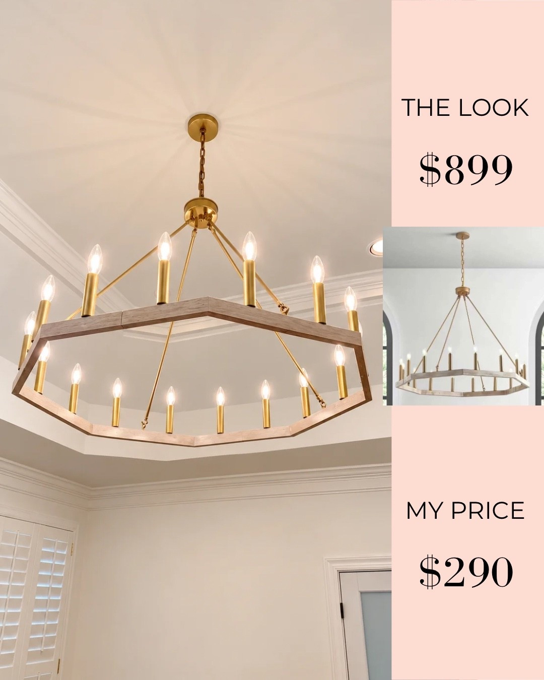 Bedroom chandelier