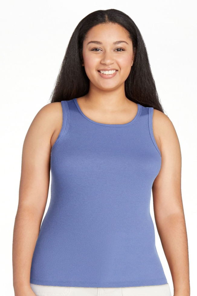 No Boundaries Ribbed High Neck Tank Top, Women's XXS-XXL | Walmart (US)